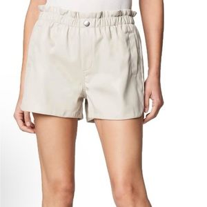 NWT BLANK NYC Shorts Faux Leather Track Shorts Lined NEW Sold Out Paper Bag